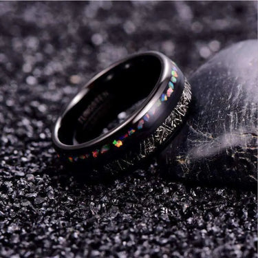 Orbit Rings Tungsten Carbide Eclipse Black